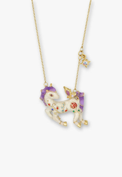 Twilight Unicorn Necklace - Ivory