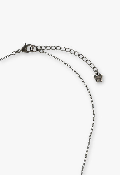 Midnight Amethyst Butterfly Necklace