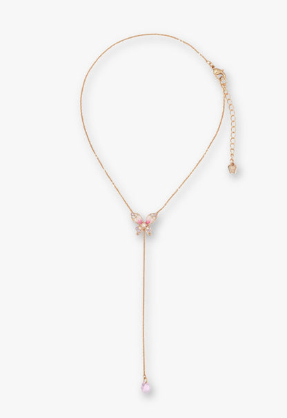 Crystal Bloom Butterfly Necklace