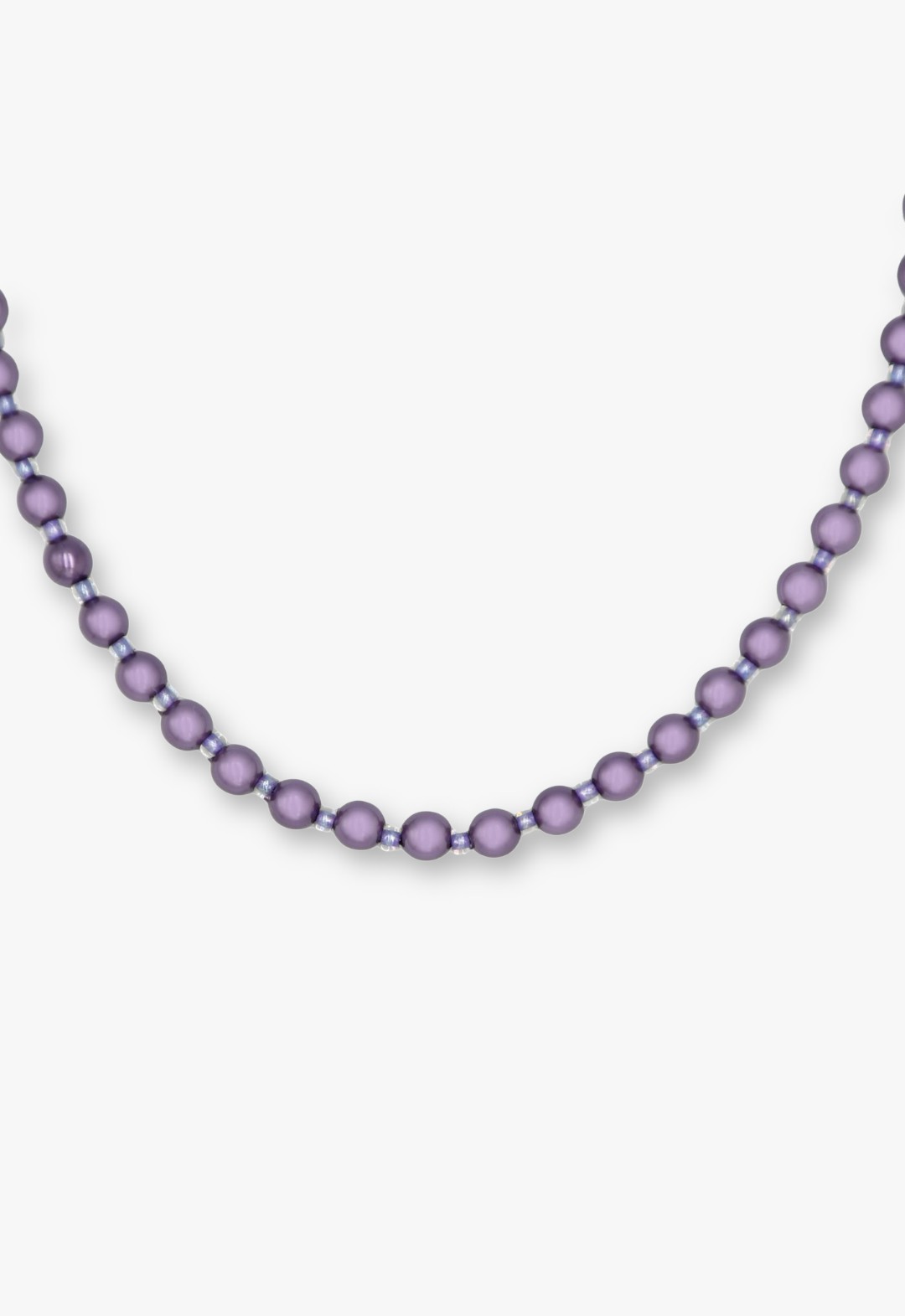 Purple Butterfly Pearl Choker - Gunmetal