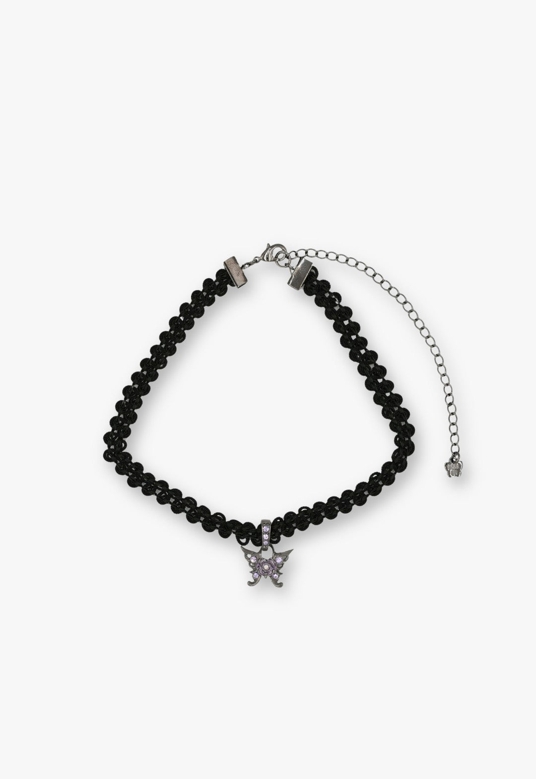 Purple Butterfly Lace Choker