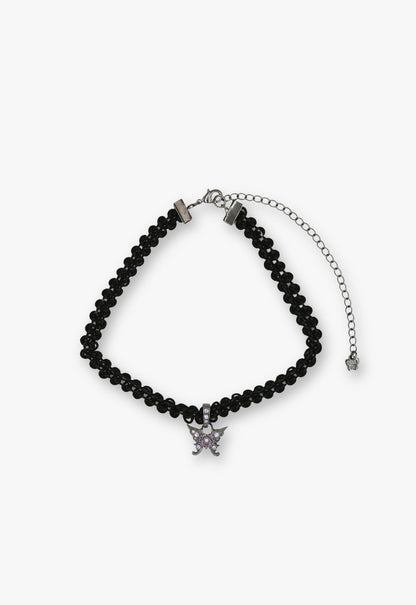 Purple Butterfly Lace Choker