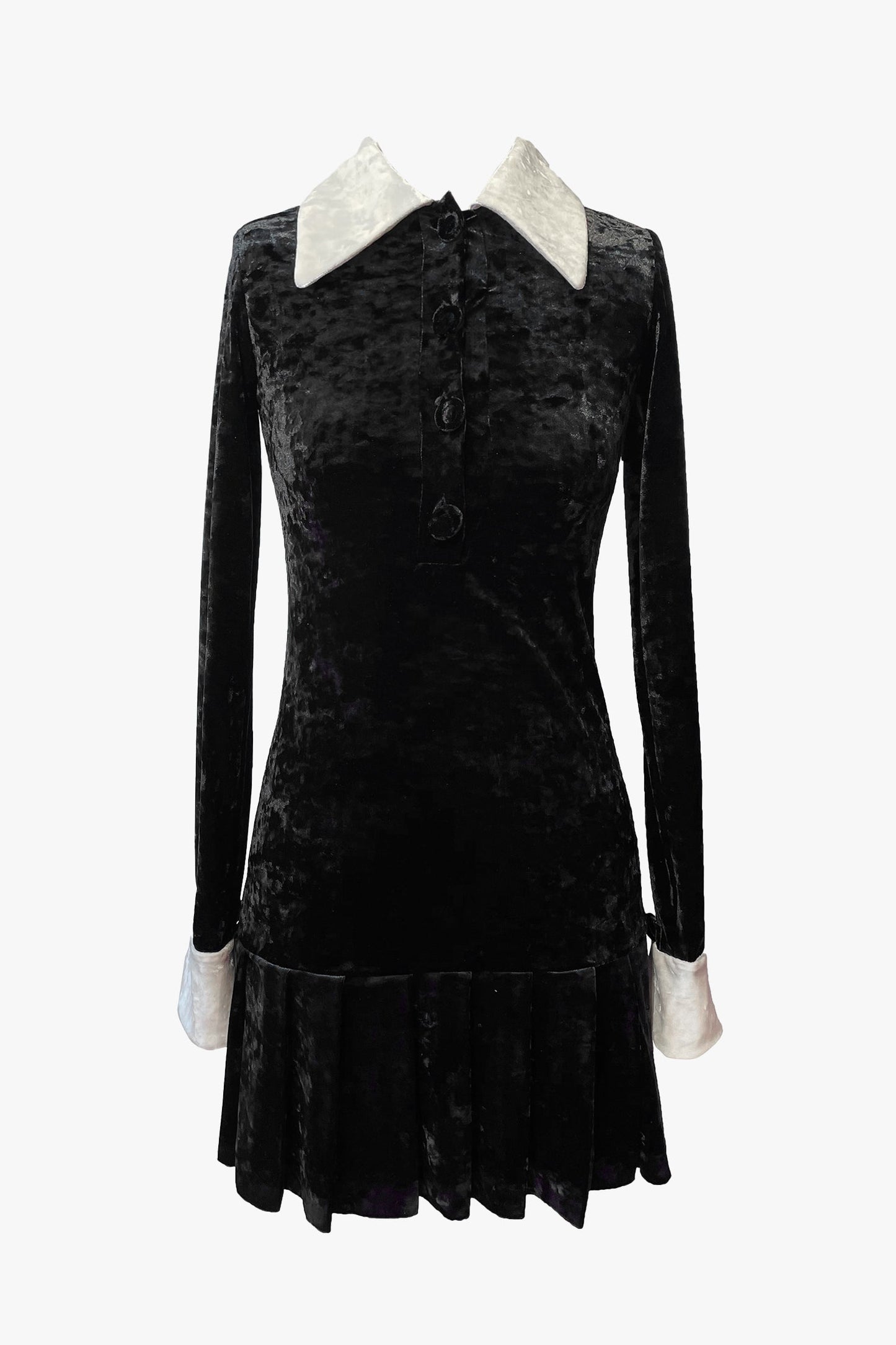 Stretch Velvet Schoolgirl Dress