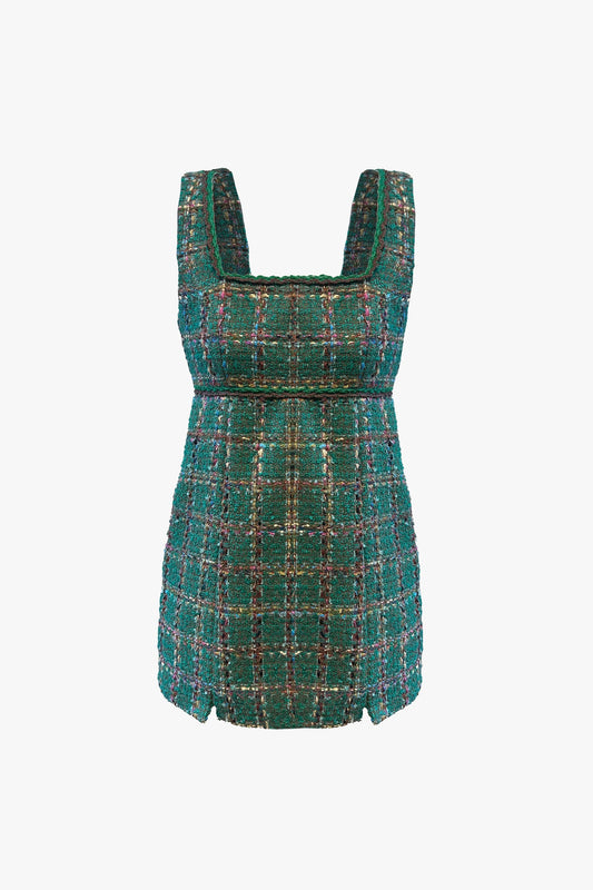 Tweed Square Neck Mini Dress