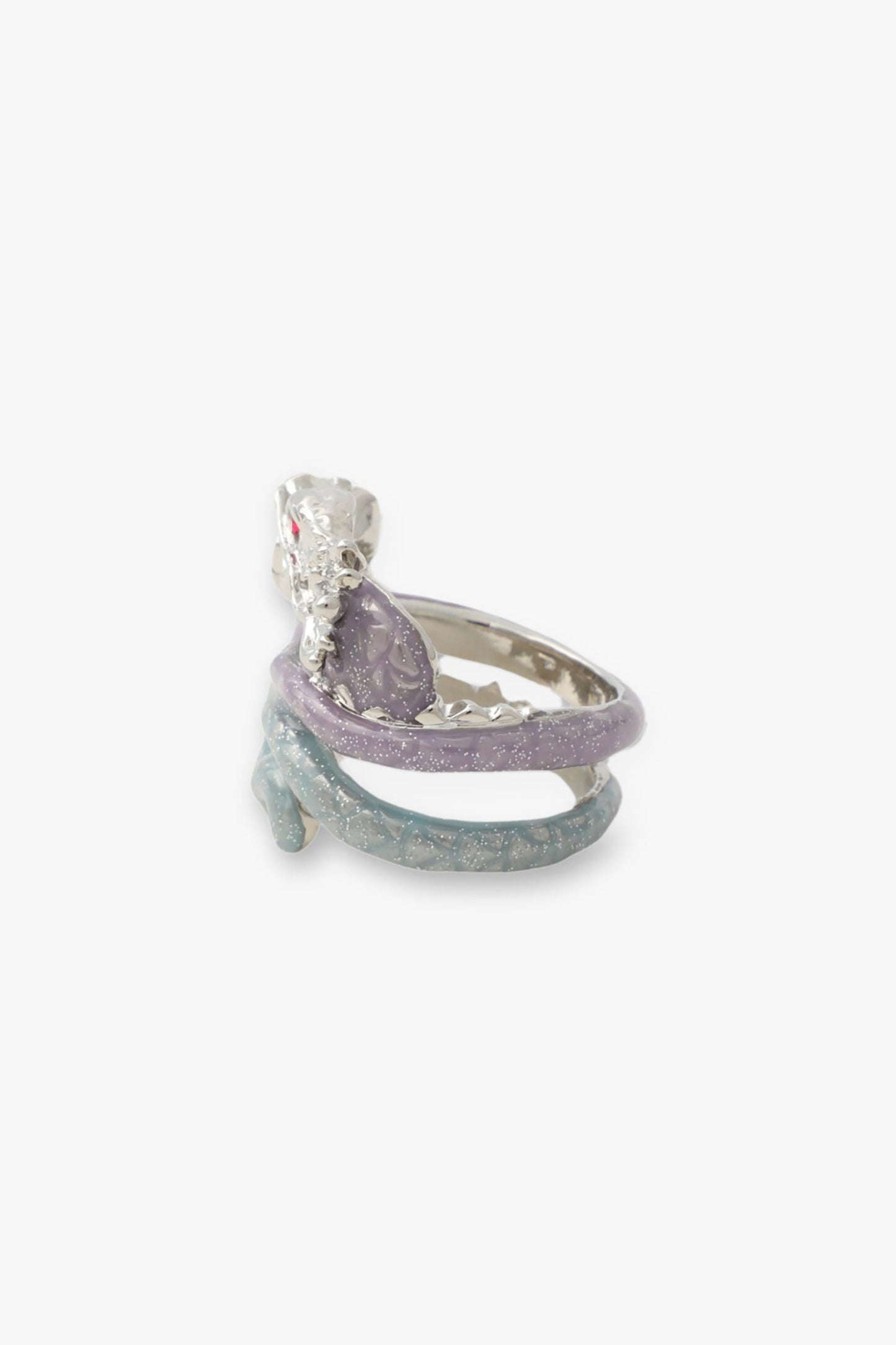 The coiled style ring accented with the brand's iconic Anna Sui rose