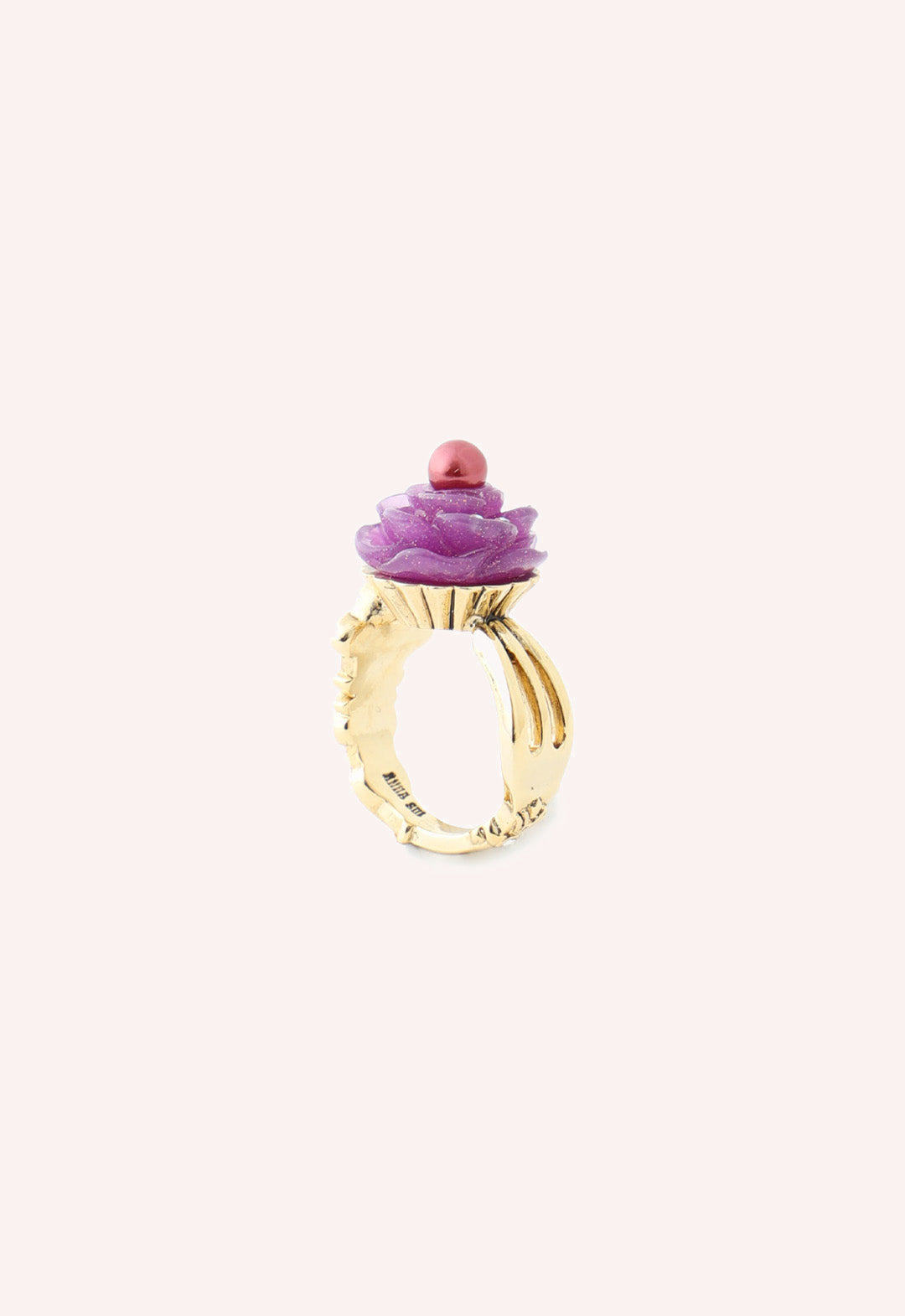 Blossoming Cupcake Ring - Purple Multi