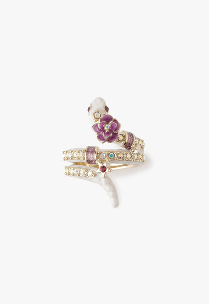 Bejeweled Snake Ring