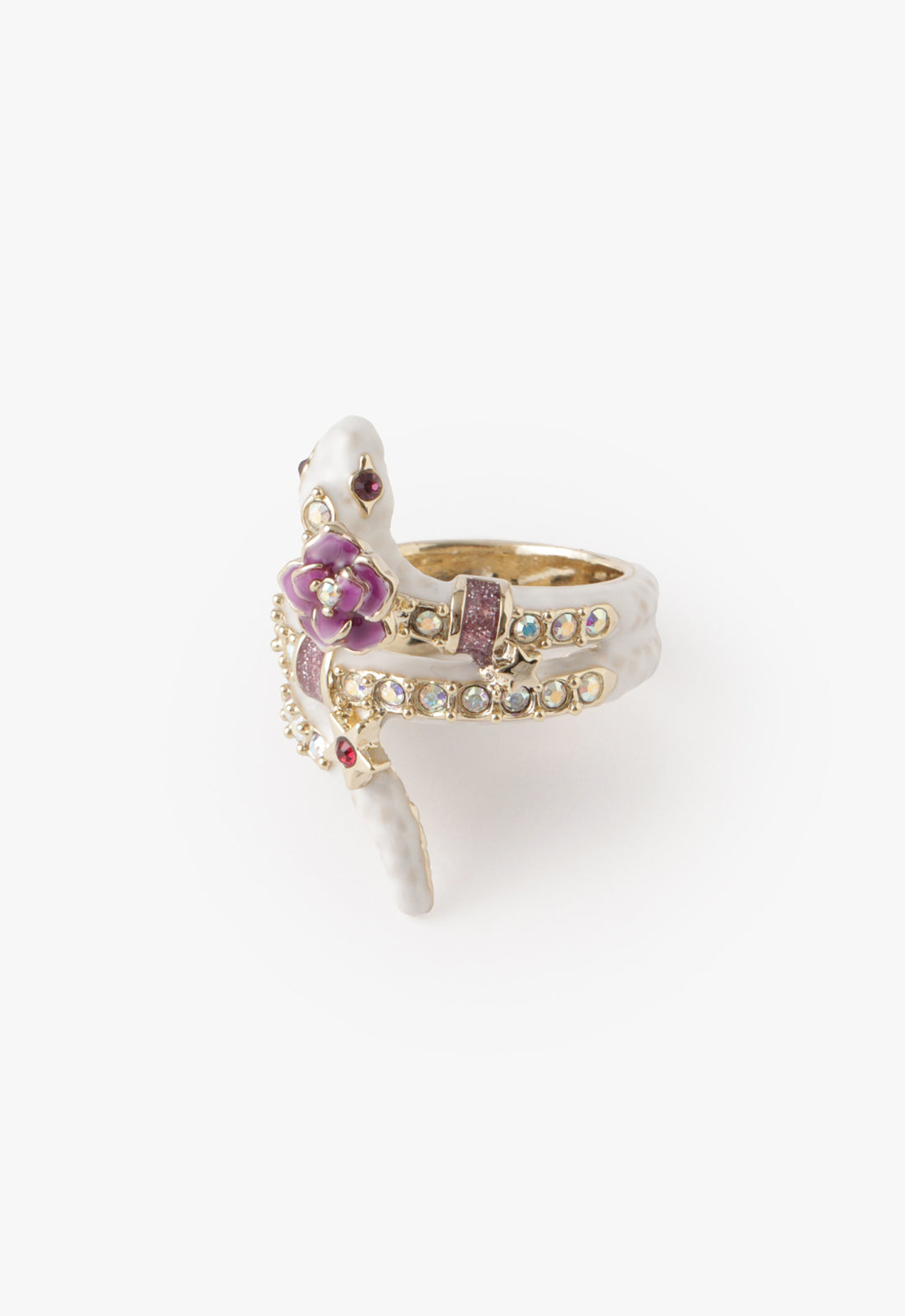 Bejeweled Snake Ring