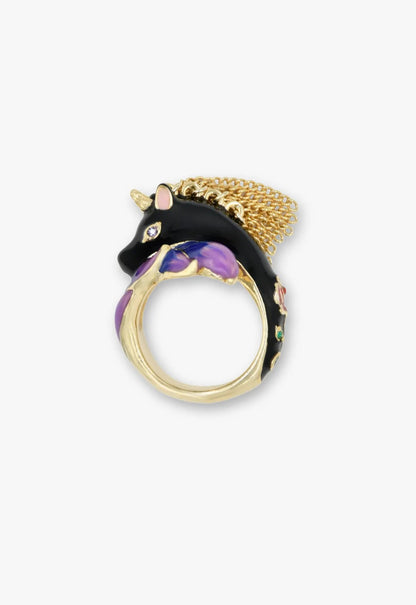 Enchanted Unicorn Ring - Black