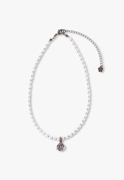 Butterfly & Rose Necklace Duo- Gunmetal