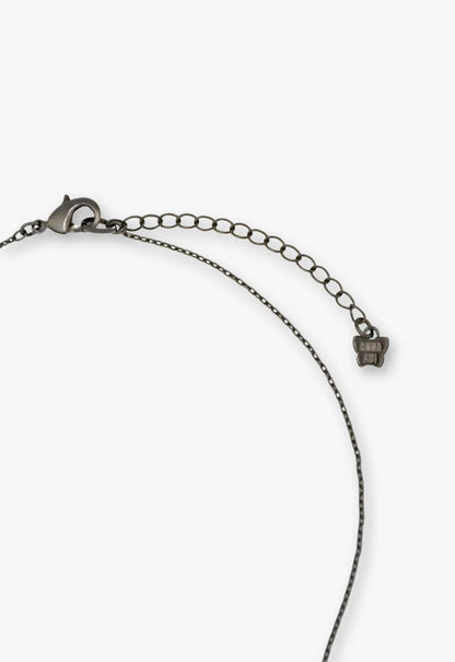 Shining Butterfly Necklace - Purple Gunmetal