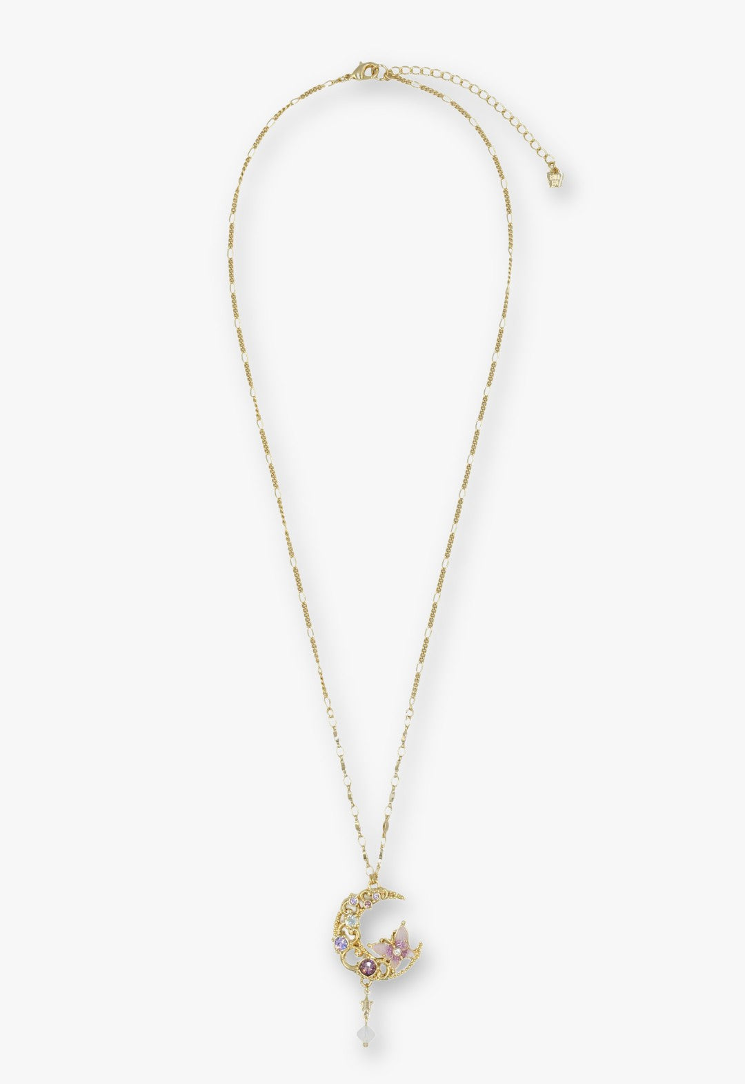 Enchanted Butterfly Moon Necklace - Gold