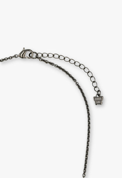 Midnight Rose Secret Mirror Necklace