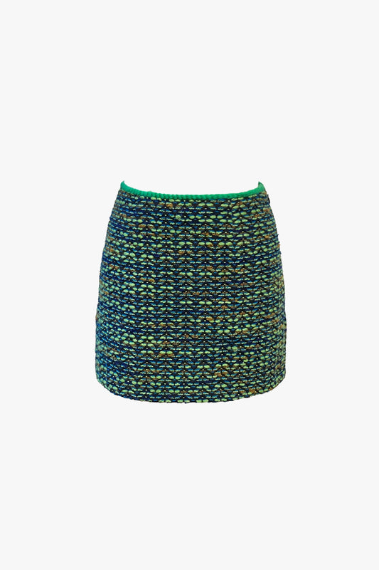 Slubby Tweed Mini Skirt