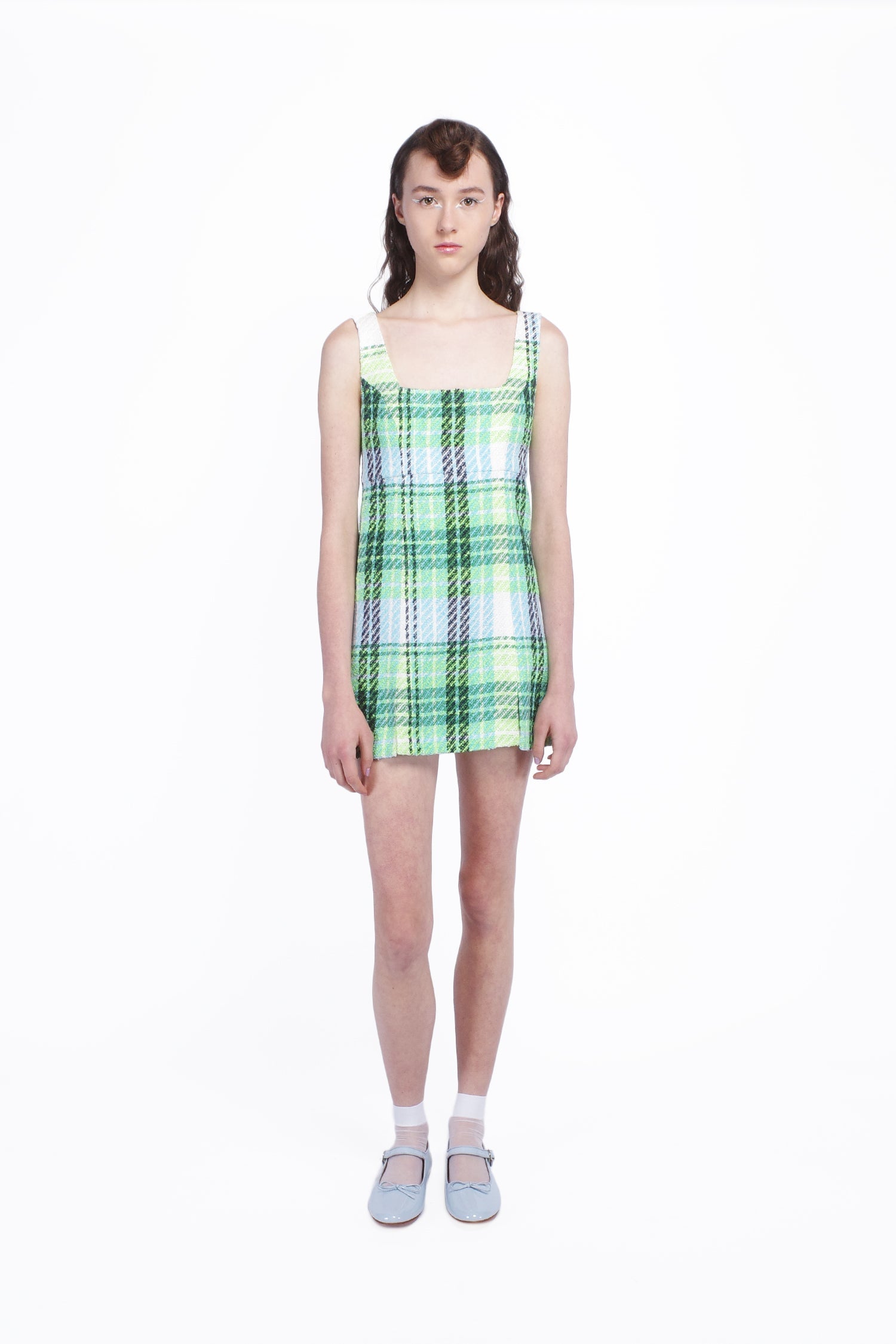 Capri Plaid Mini Dress 0 Capri Plaid Mini Dress 0