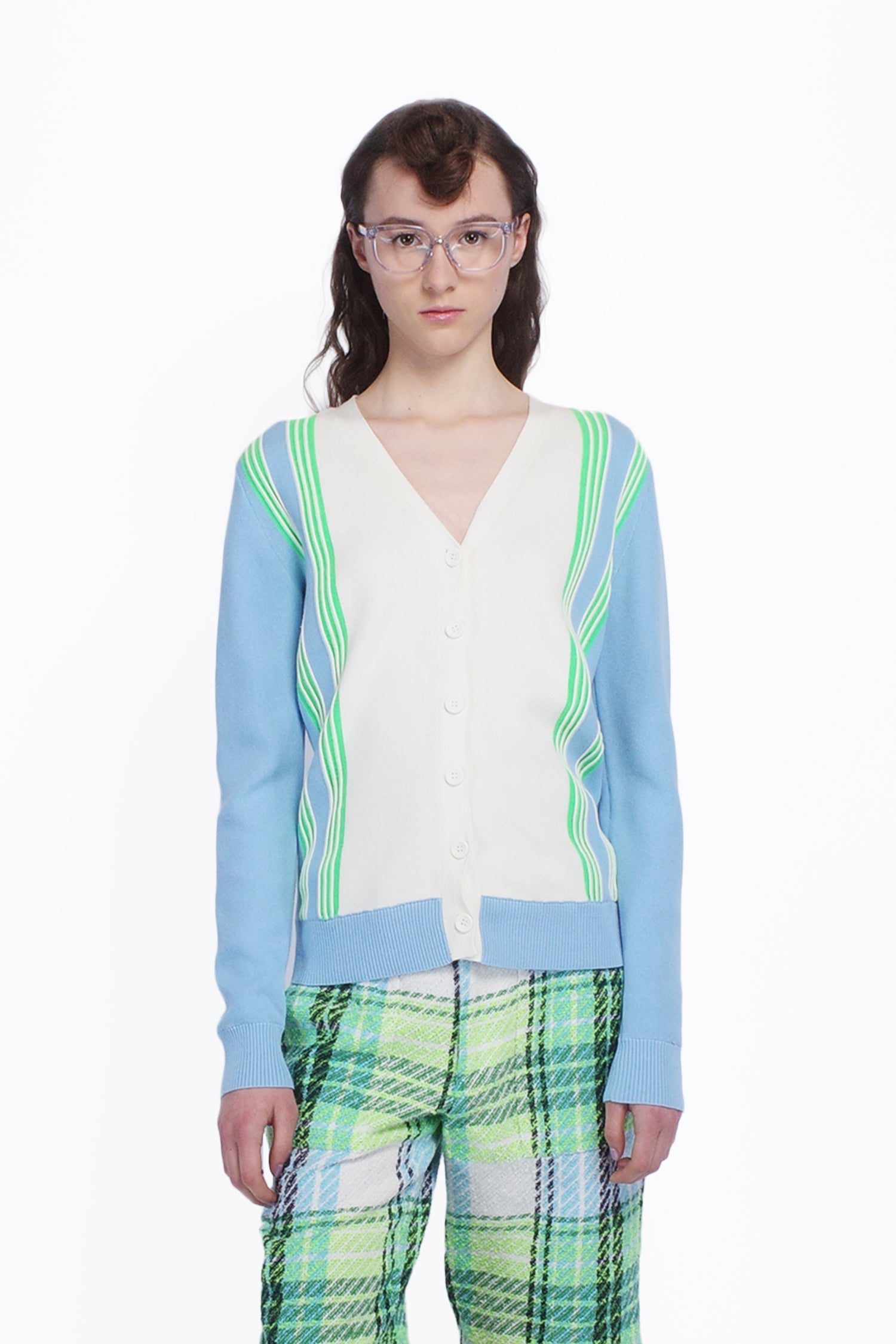 Amalfi Knit Cardigan-Baby Blue