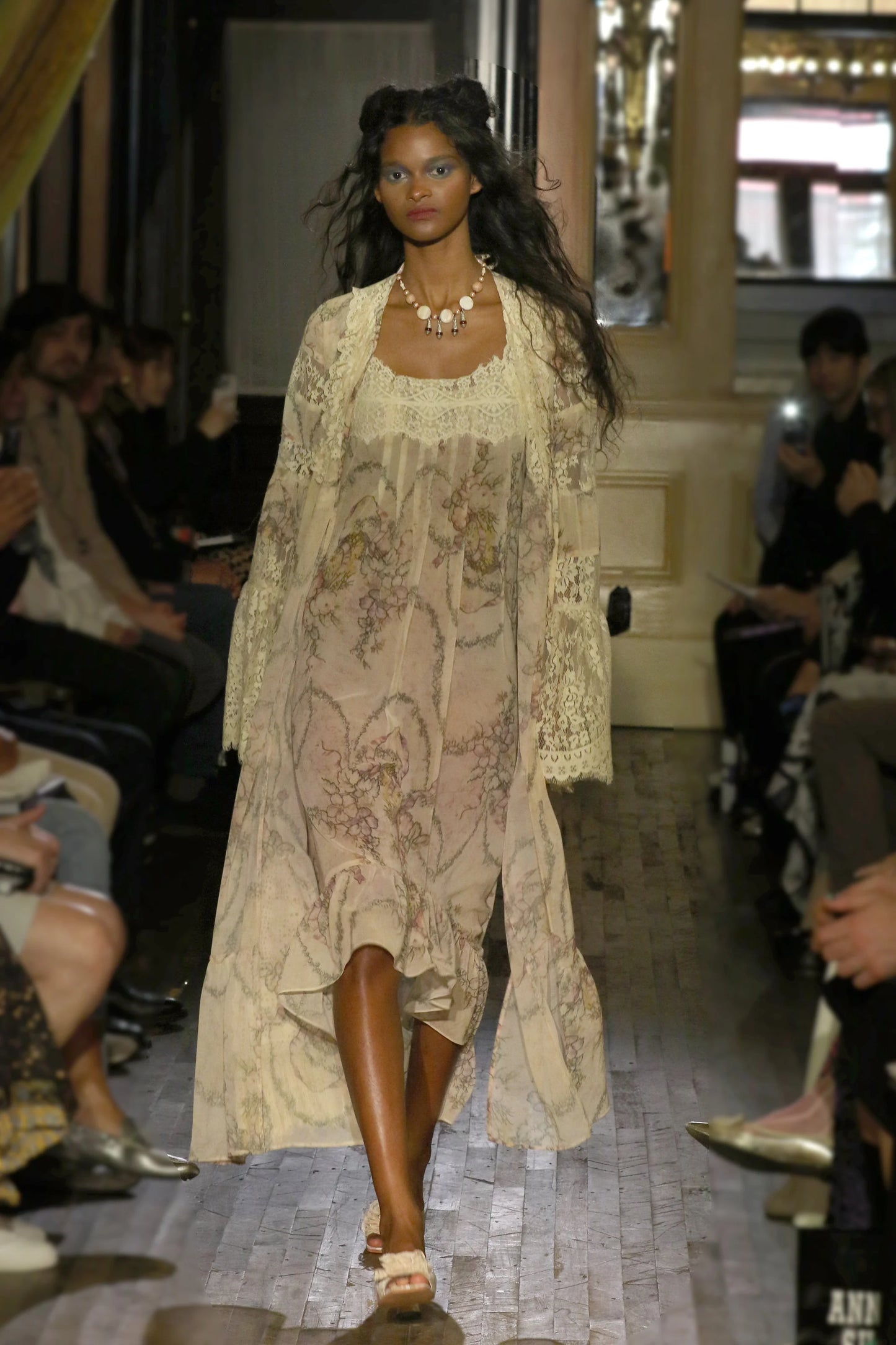 Spirit Bloom Chiffon Peignoir