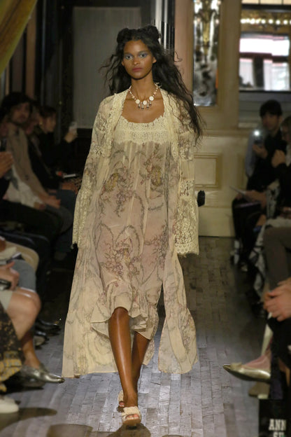 Spirit Bloom Chiffon Peignoir
