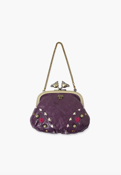 Little Birds Mini Purse <br> Purple