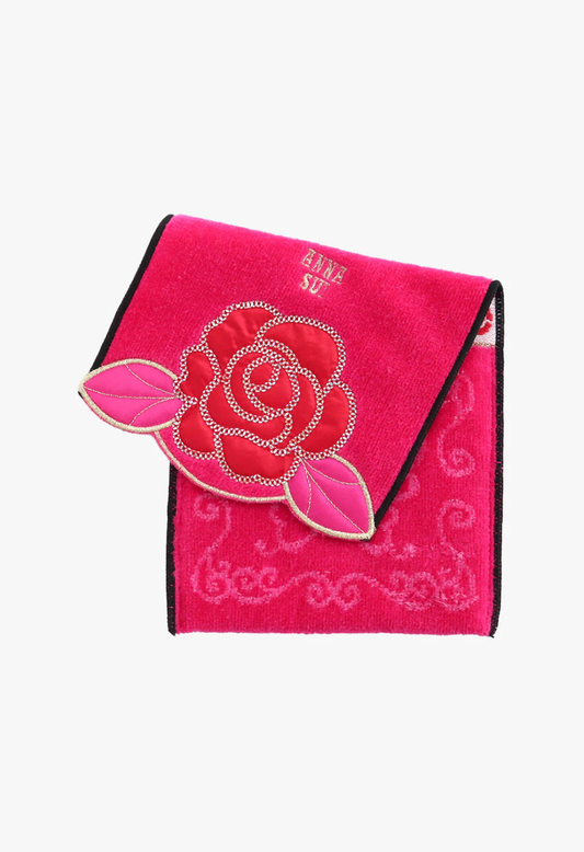 Rose Applique Pocket Washcloth