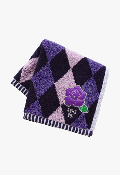 Argyle Rose Washcloth