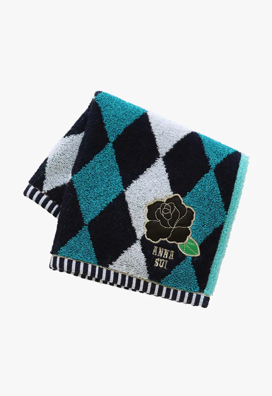 Argyle Rose Washcloth