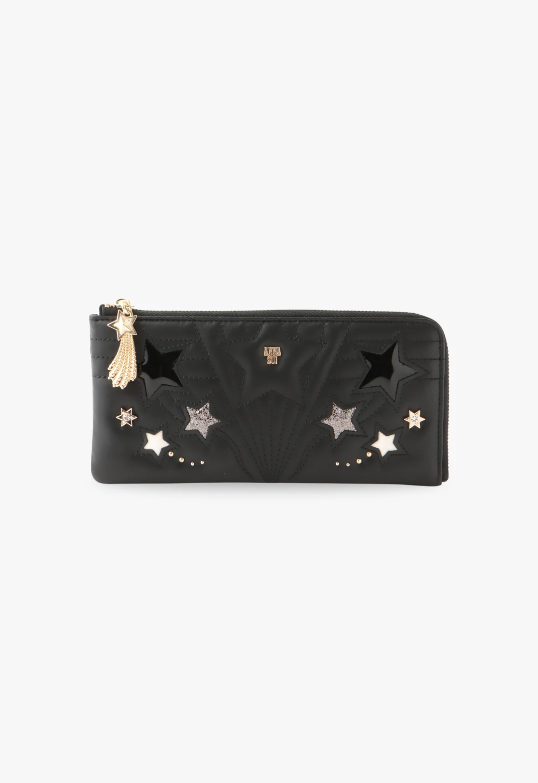 Starstruck Half-Zip Wallet-Black