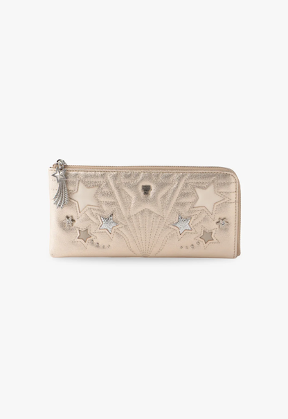 Starstruck Half-Zip Wallet-Gold