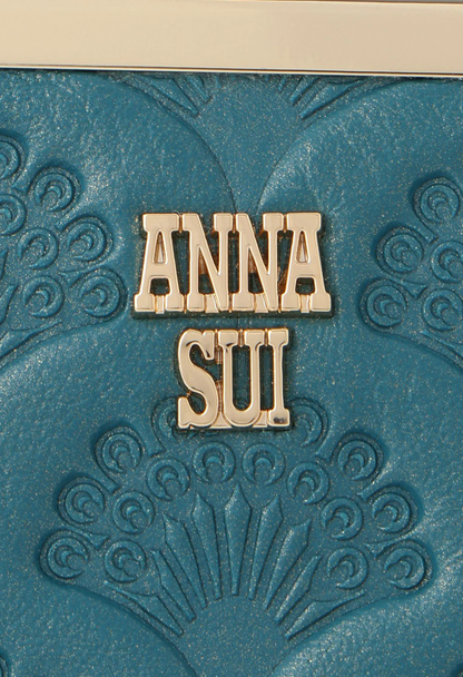 Peacock Embossed Wallet - Turquoise