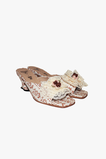 John Fluevog x Anna Sui Brocade Mule Sienna (Sample)