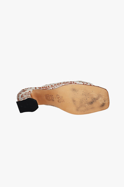 John Fluevog x Anna Sui Brocade Mule Sienna (Sample)