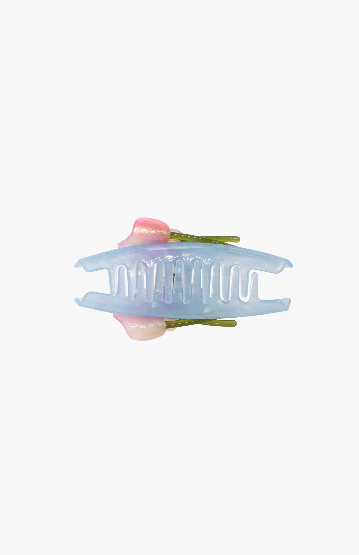 French Tulip Jaw Clip- Blue