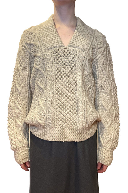 Vintage Aran Hand Knit Sweater