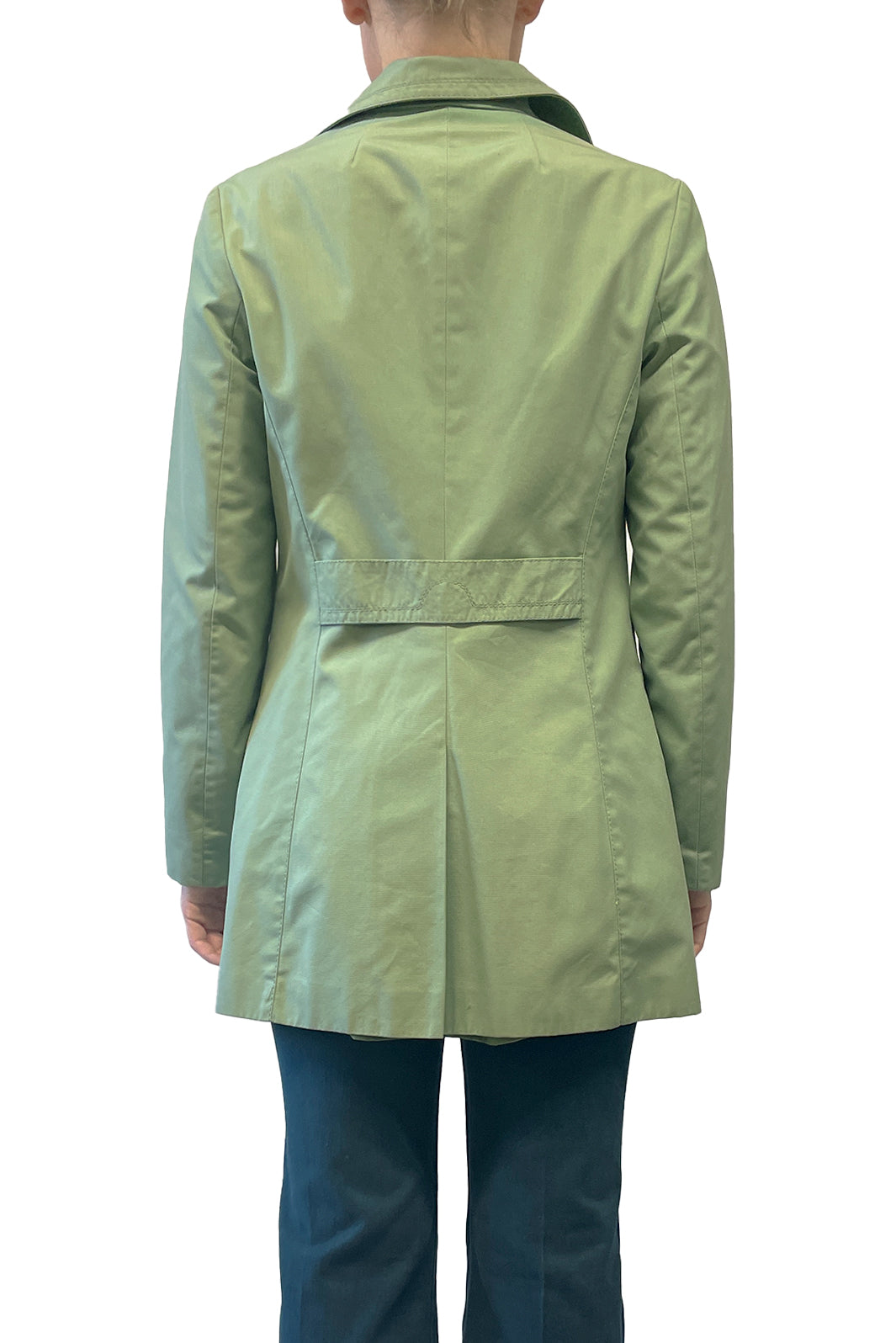 Vintage Sixties C&A Green Button Up Trench Coat