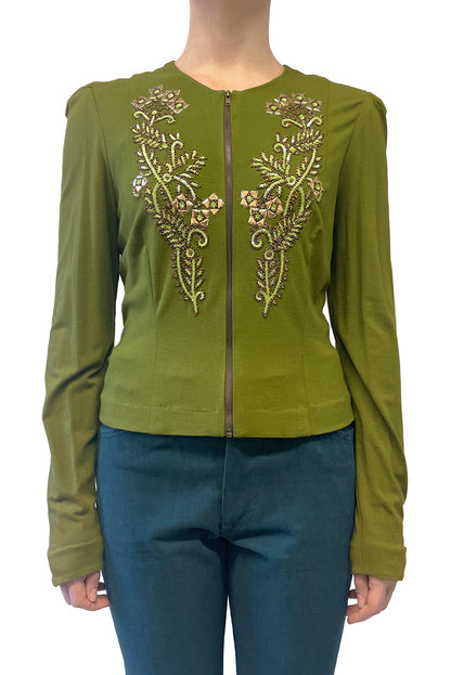 Vintage Anna Sui Fall 2004 Hand Beaded Jacket