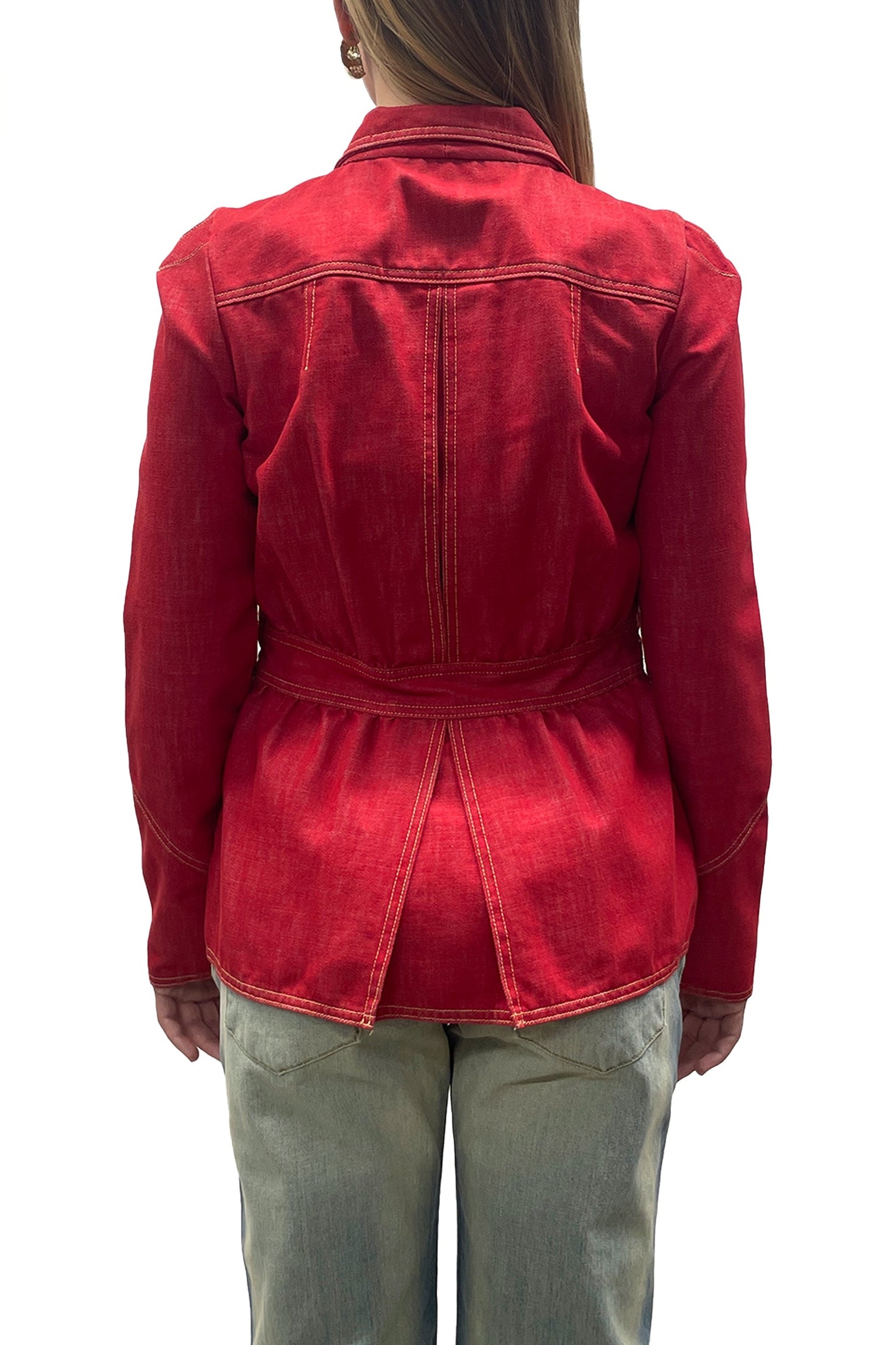 Vintage Anna Sui Red Military Jacket