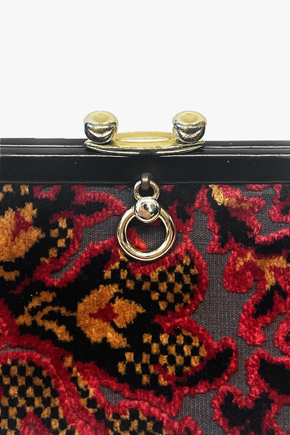 Vintage Chenille Tapestry Carpet Bag