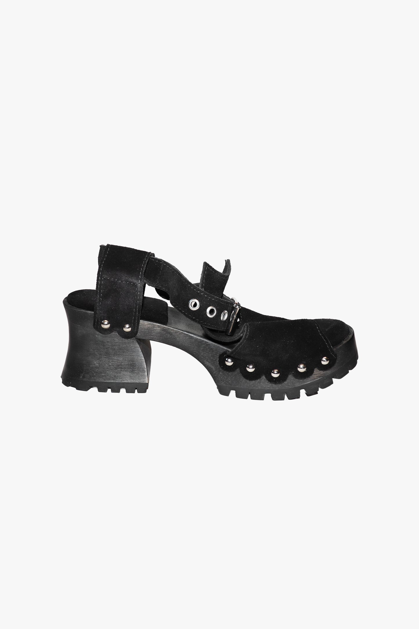 John Fluevog x Anna Sui Clog Sandals - Black (Sample)