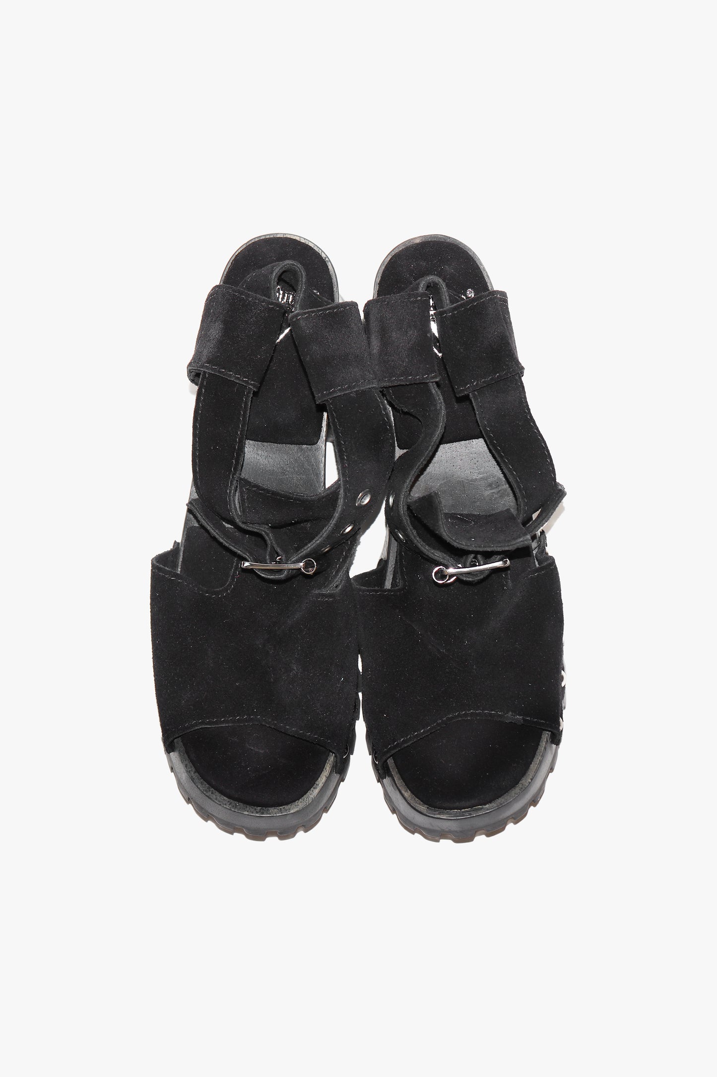 John Fluevog x Anna Sui Clog Sandals - Black (Sample)