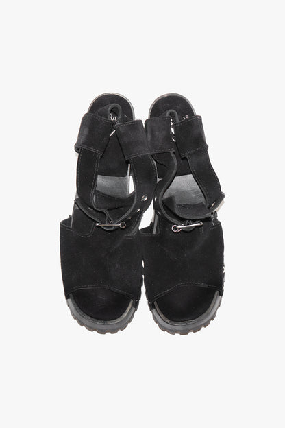 John Fluevog x Anna Sui Clog Sandals - Black (Sample)