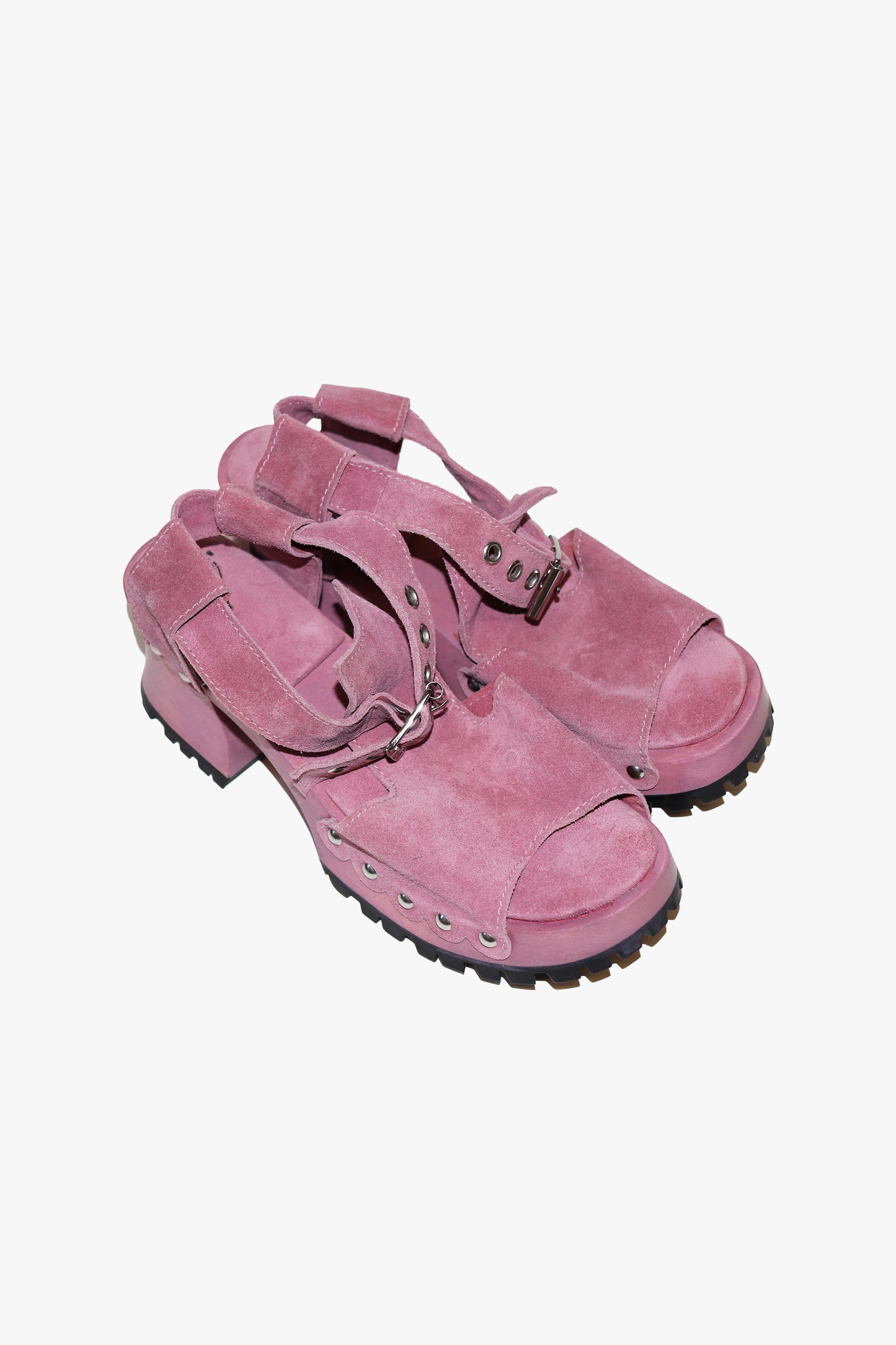 John Fluevog x Anna Sui Clog Sandals - Mauve (Sample)