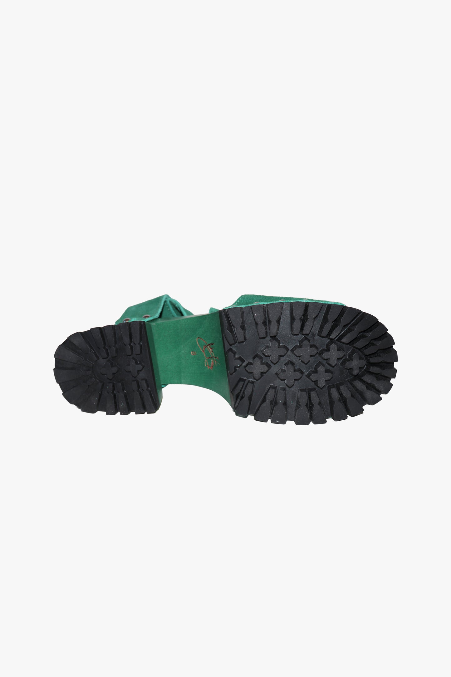 John Fluevog x Anna Sui Clog Sandals - Green (Sample)