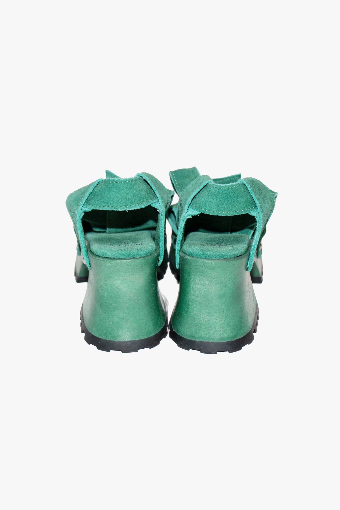 John Fluevog x Anna Sui Clog Sandals - Green (Sample)