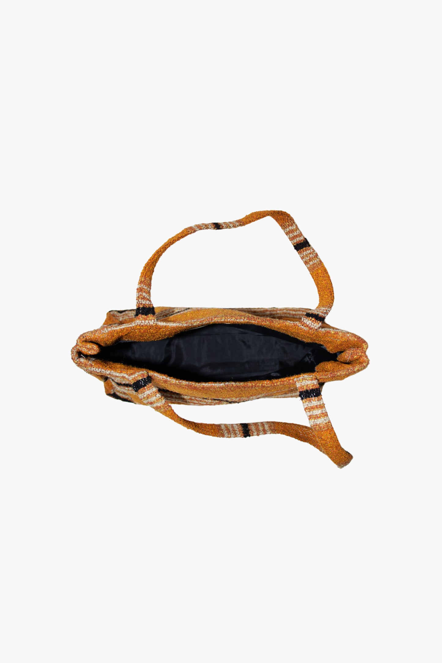 Vintage Tweed Tote Bag- Orange