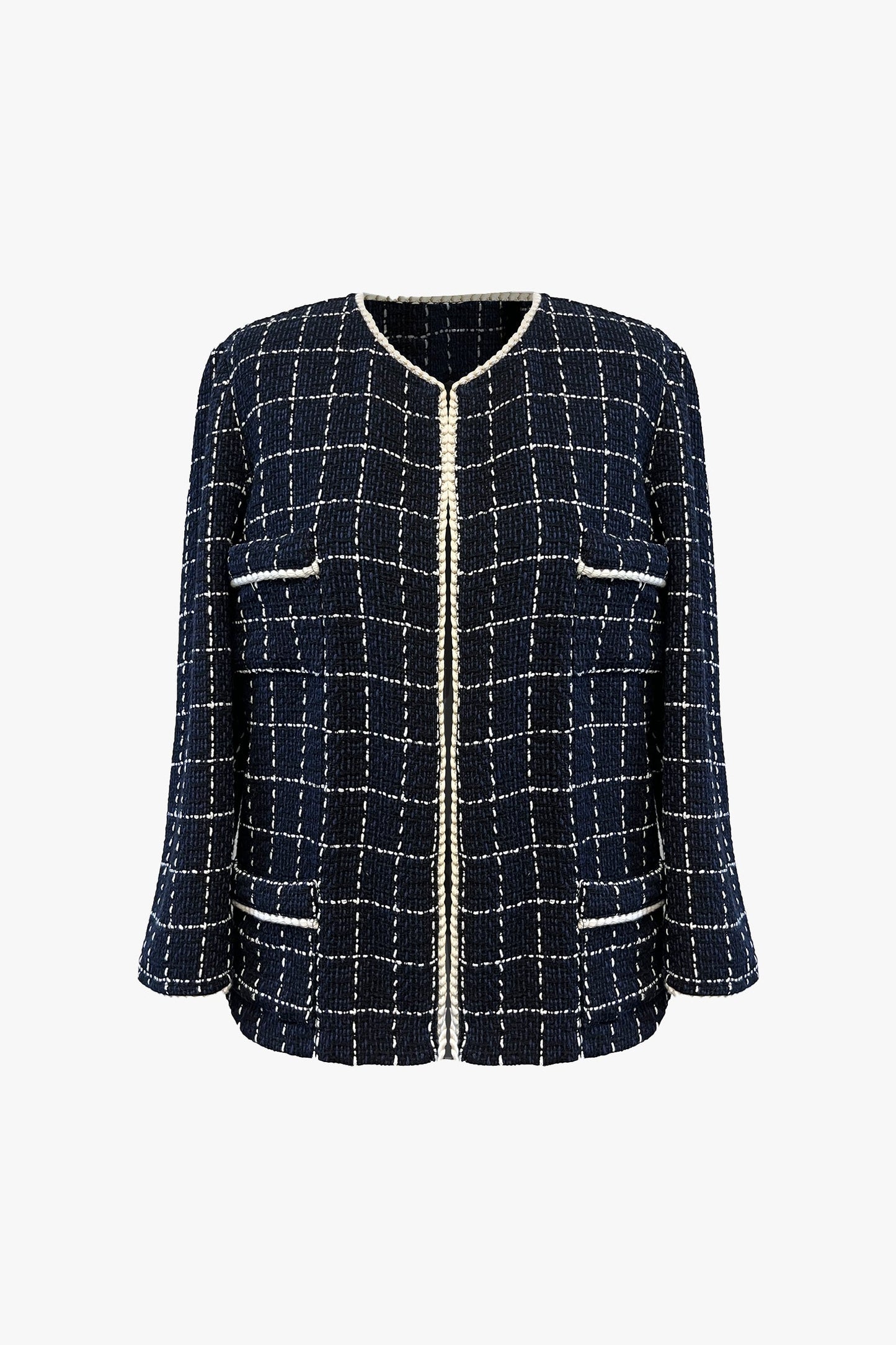 Windowpane Tweed Jacket