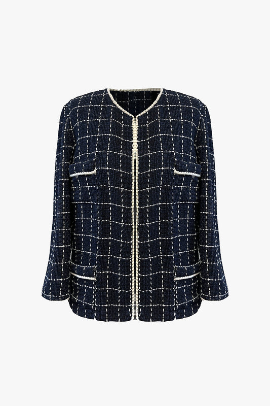 Windowpane Tweed Jacket