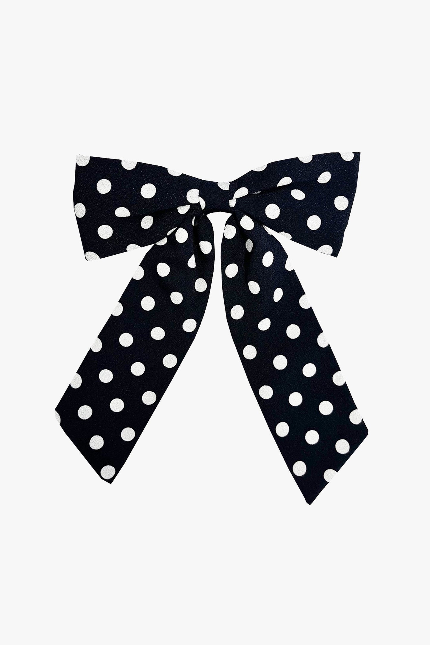 Polka Dot Bow Hair Clip