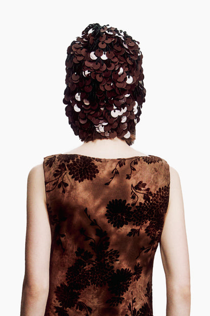 Paillettes Beanies - Chocolate/Black