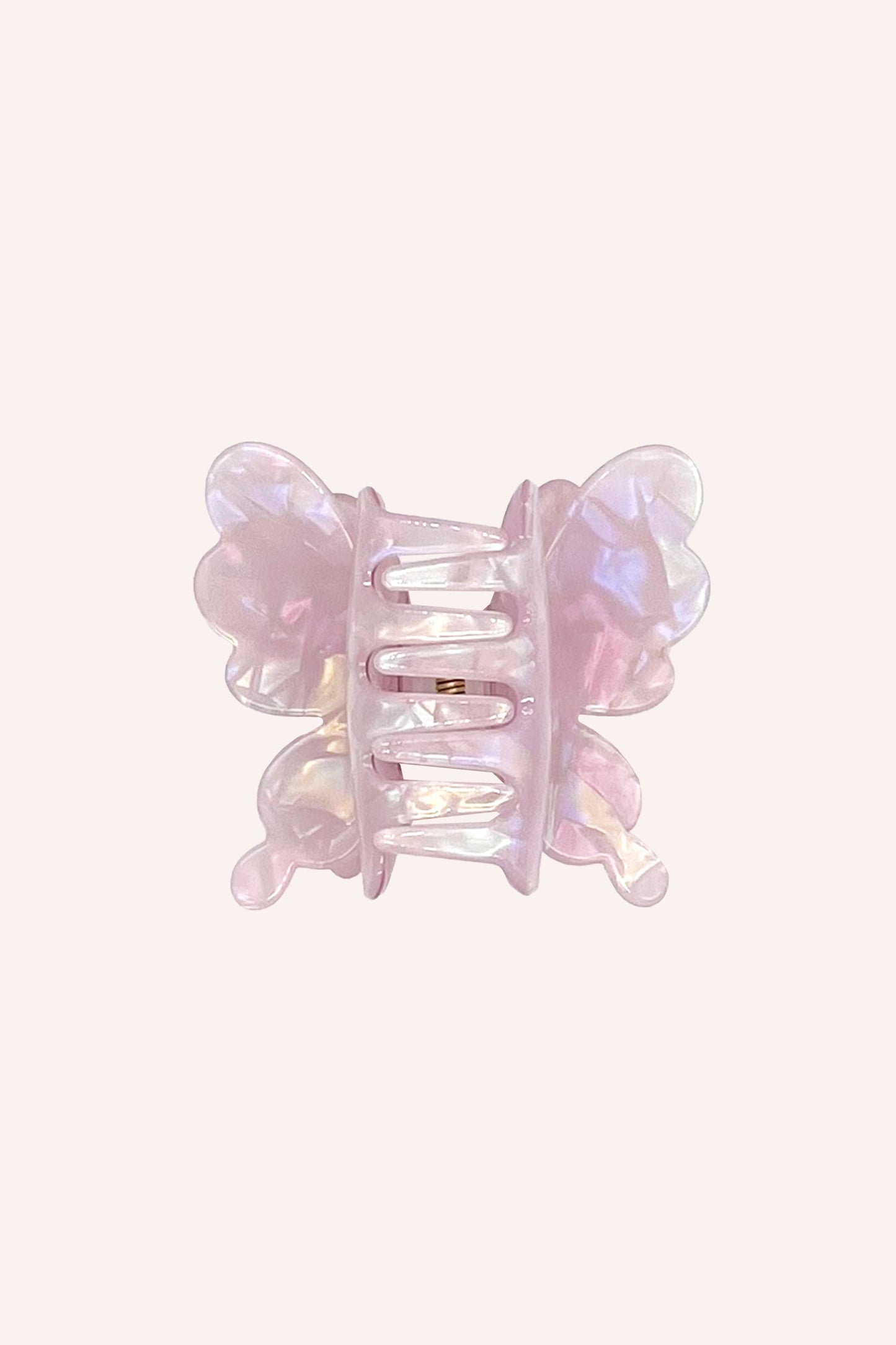 Pastel Iridescent Butterfly Jaw Clip Lilac