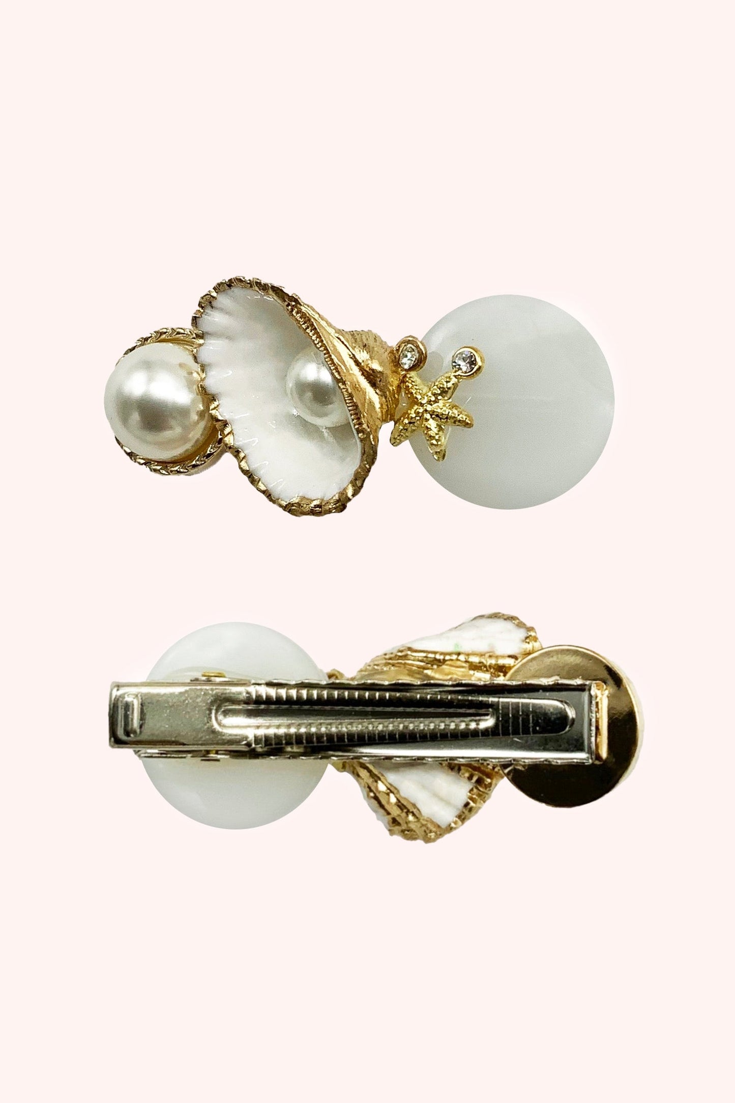 Princess White Opal Hair Clip